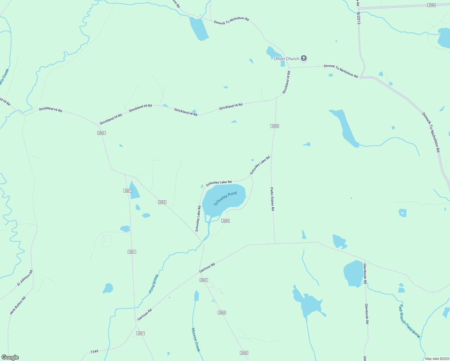 map of restaurants, bars, coffee shops, grocery stores, and more near 515 State Route 2005 in Springville