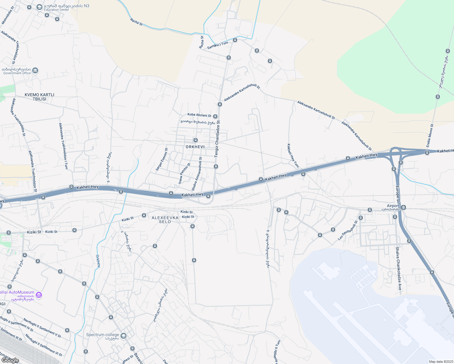 map of restaurants, bars, coffee shops, grocery stores, and more near 1a Tengiz Chantladze Street in T'bilisi