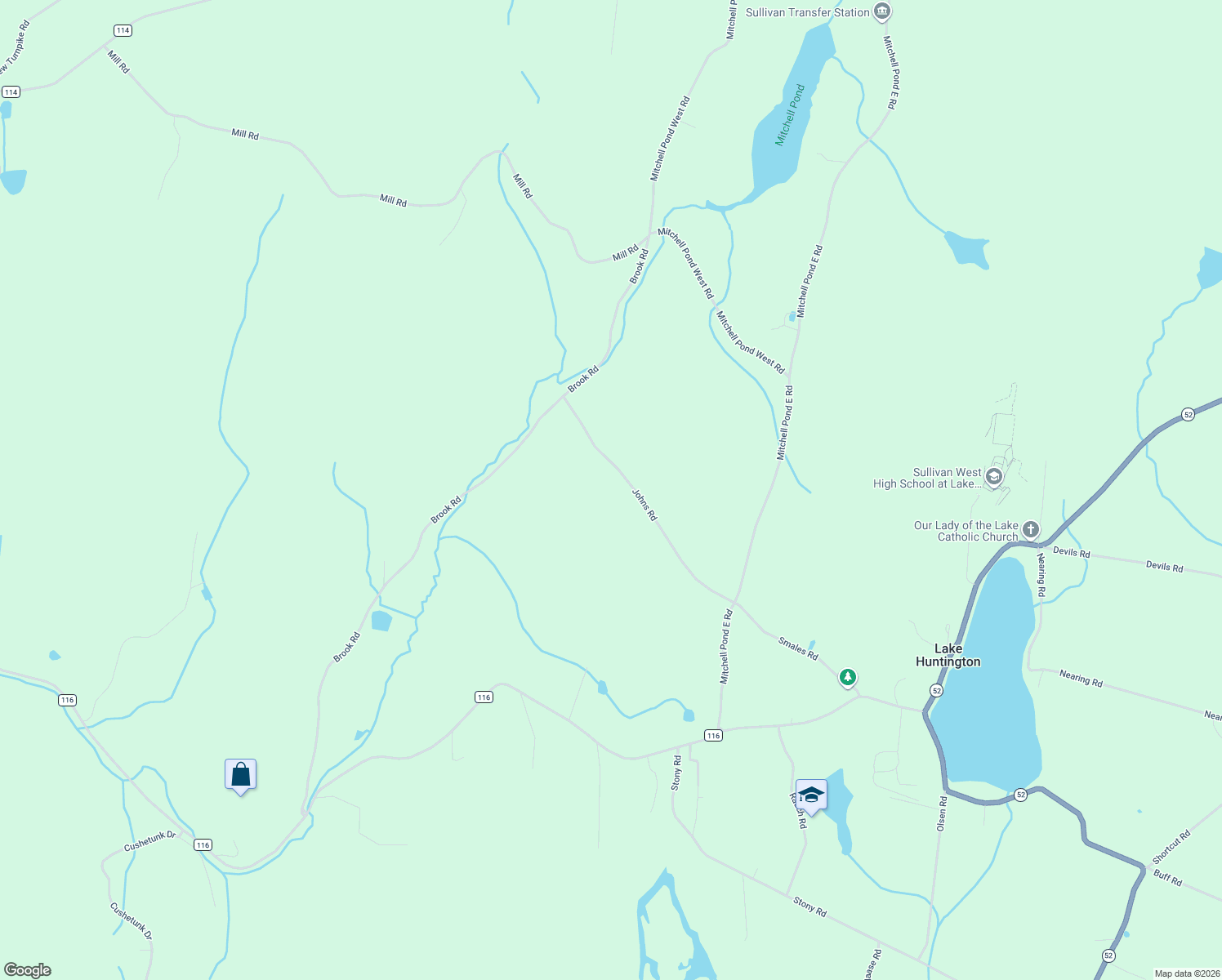 map of restaurants, bars, coffee shops, grocery stores, and more near 49 Johns Road in Cochecton