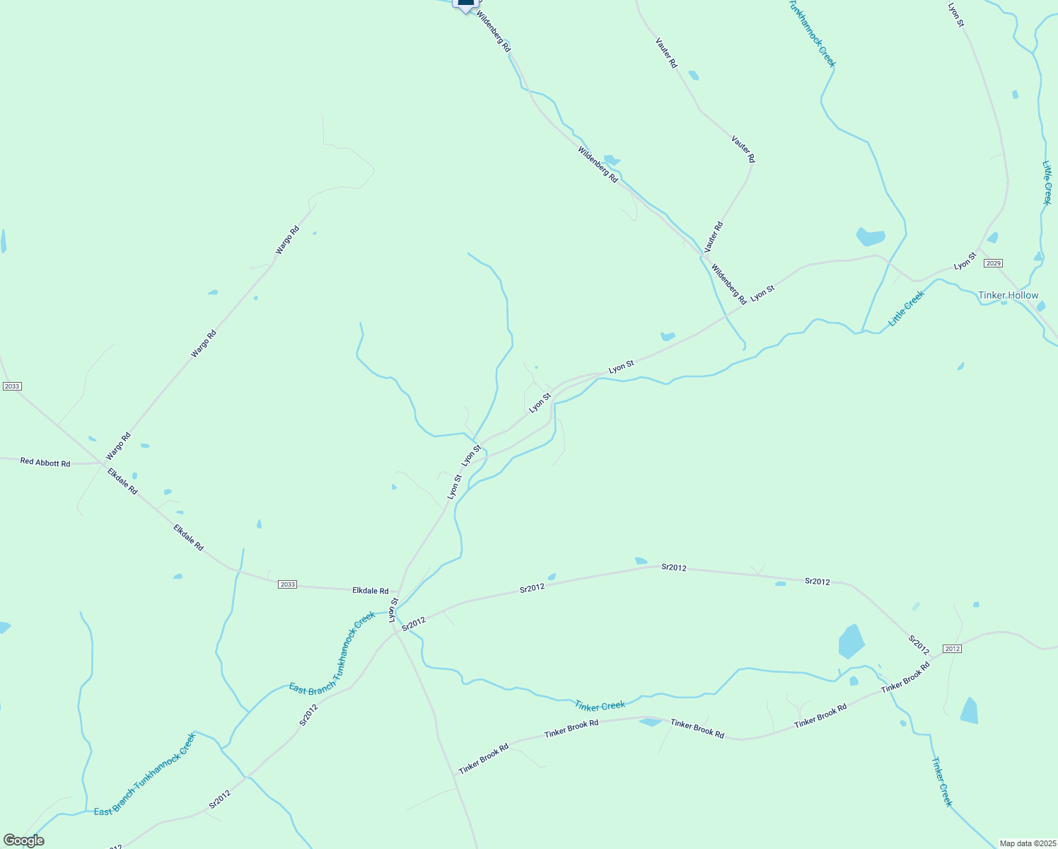 map of restaurants, bars, coffee shops, grocery stores, and more near State Route 2027 in Susquehanna