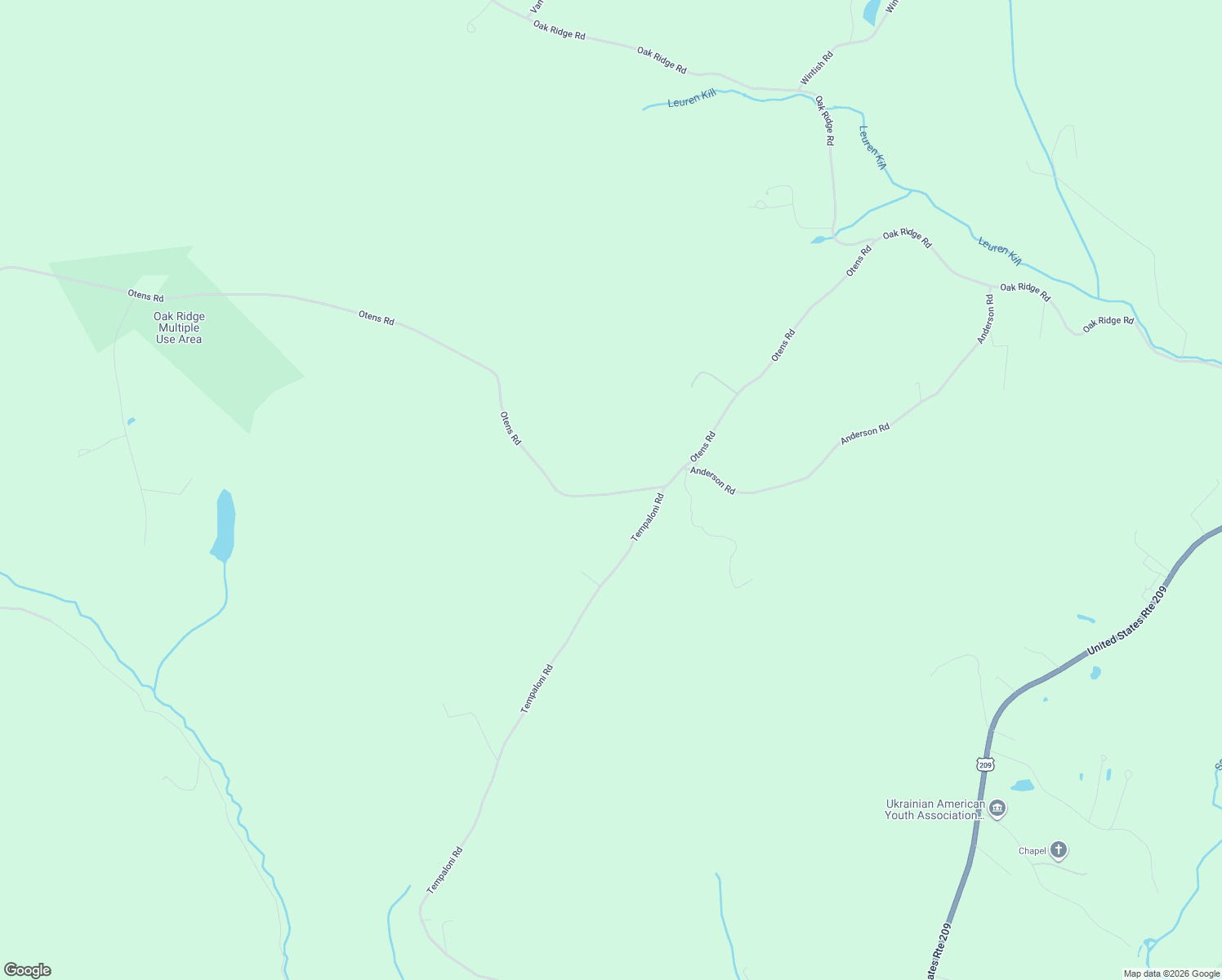 map of restaurants, bars, coffee shops, grocery stores, and more near 168 Otens Road in Ellenville