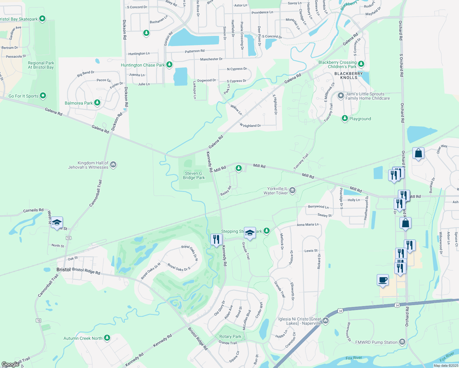 3825 Bailey Road, Yorkville IL Walk Score
