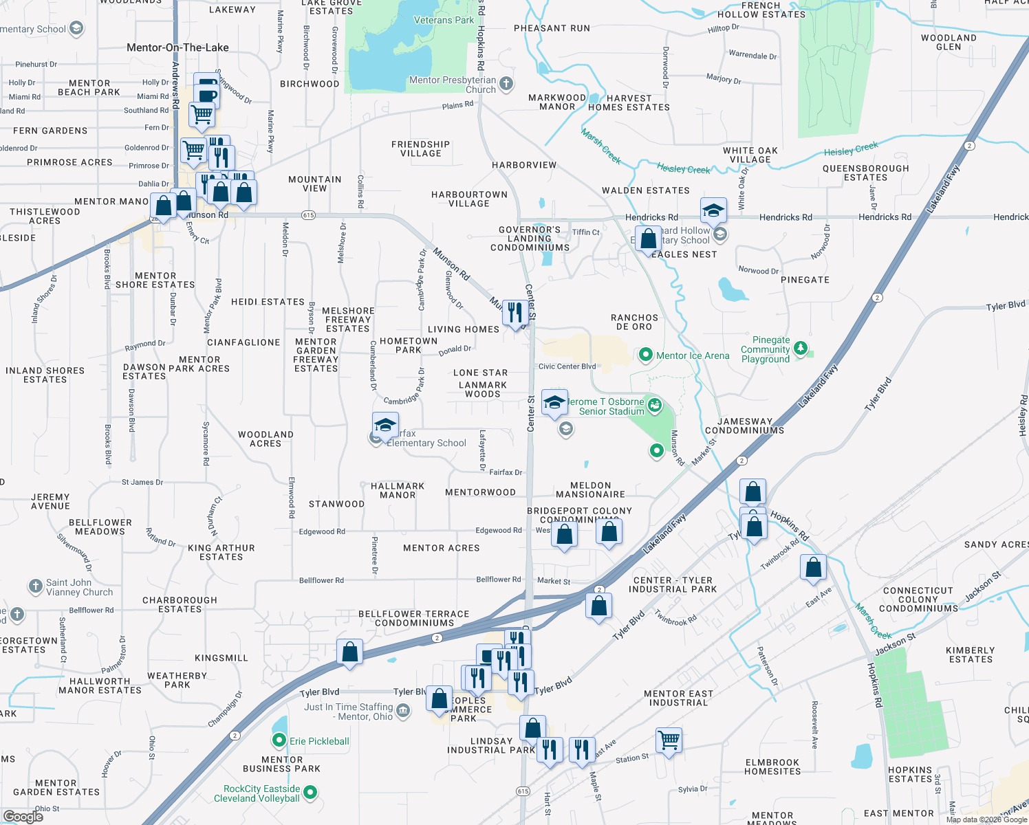 6400 Center Street, Mentor OH Walk Score
