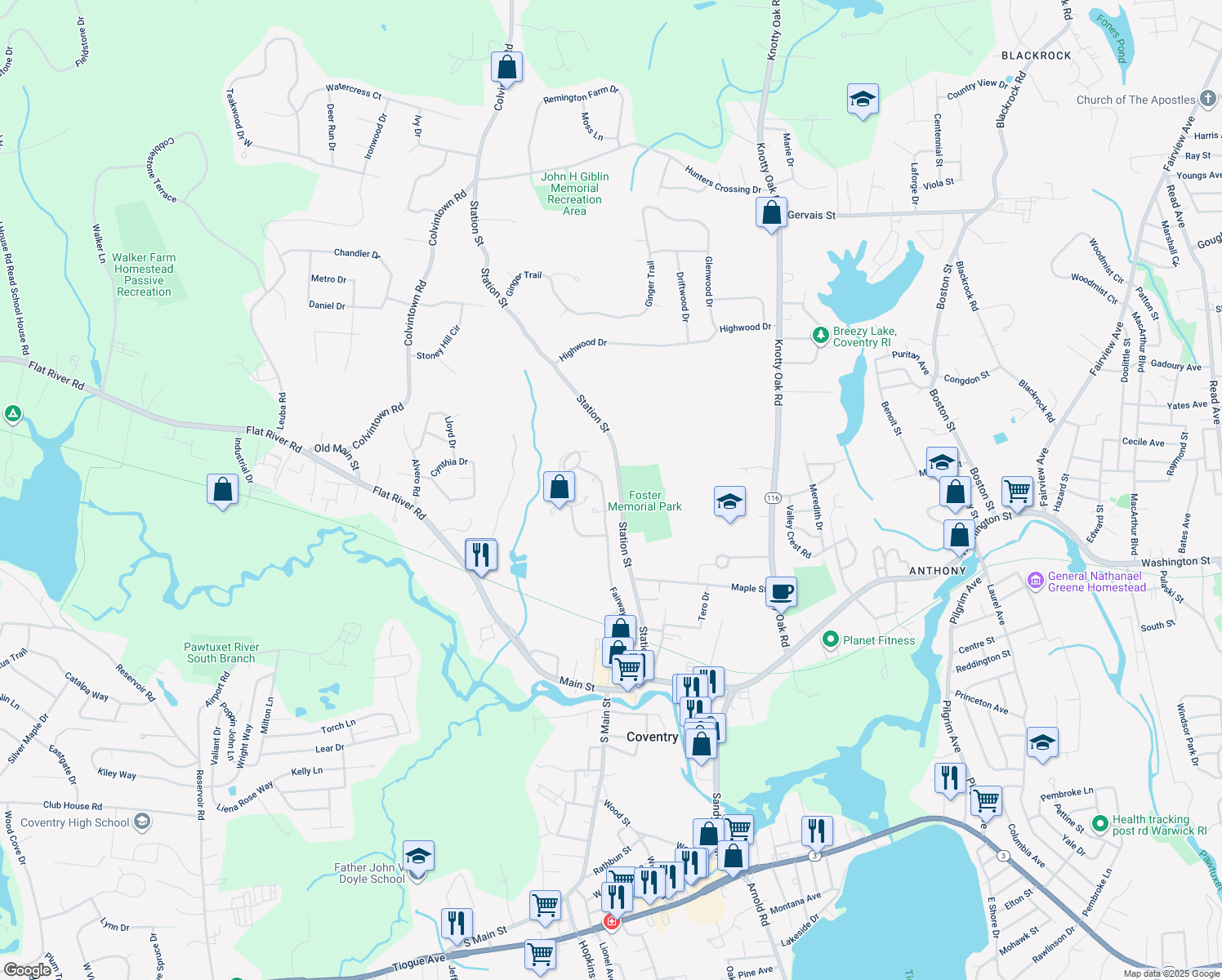 184 Station Street, Coventry RI Walk Score
