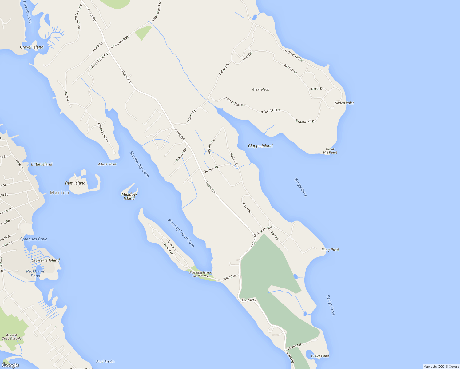 map of restaurants, bars, coffee shops, grocery stores, and more near 19 Register Road in Marion