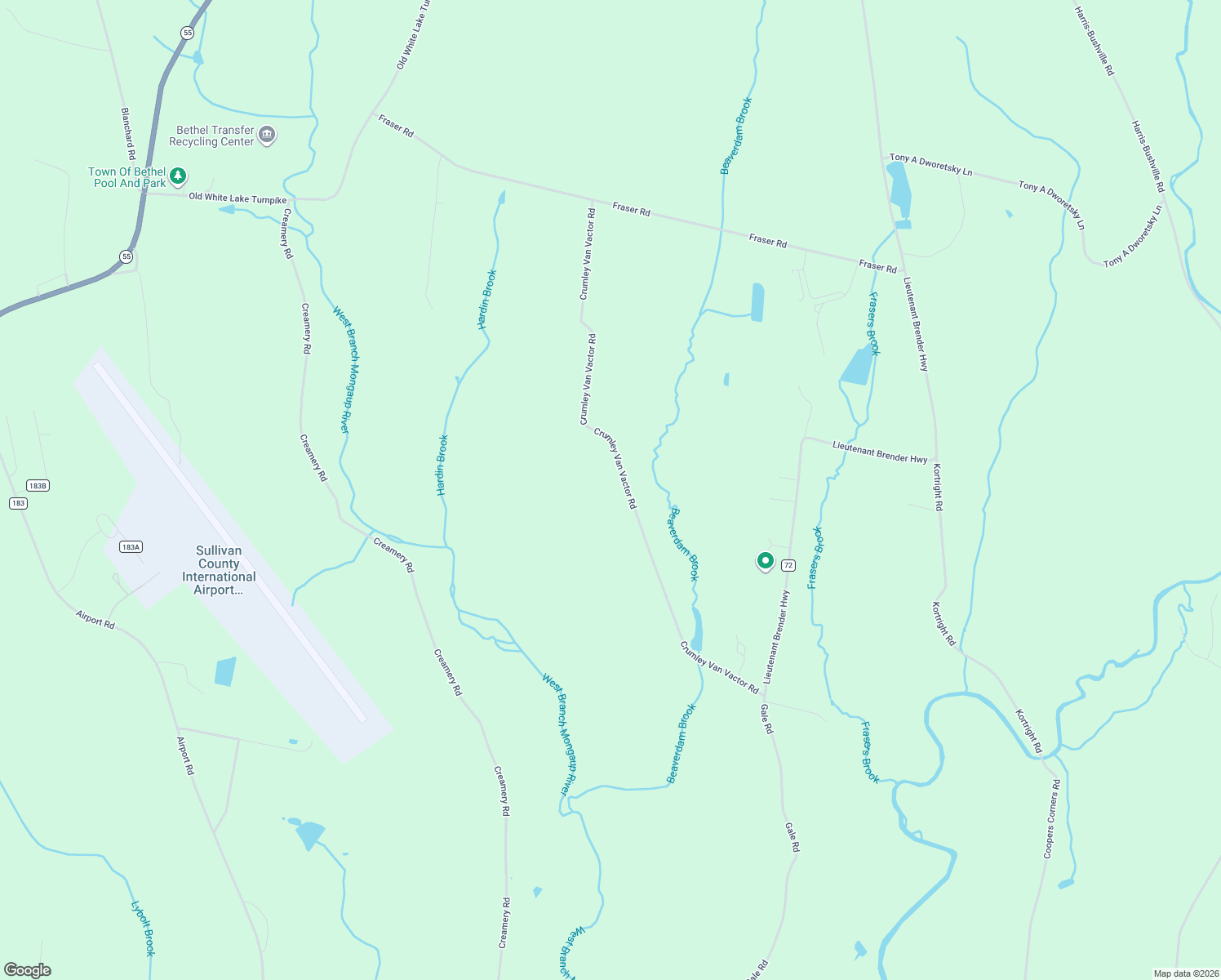 map of restaurants, bars, coffee shops, grocery stores, and more near 125 Crumley Van Vactor Road in Ferndale