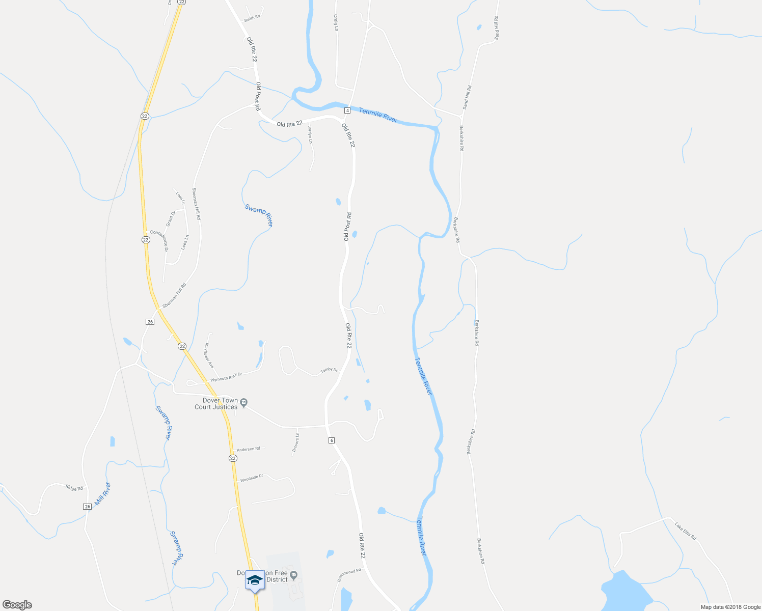 map of restaurants, bars, coffee shops, grocery stores, and more near 810 Old Route 22 in Dover Plains