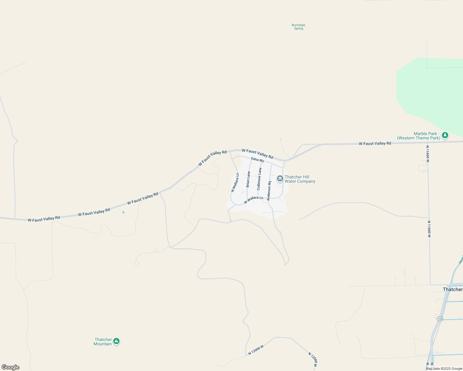 map of restaurants, bars, coffee shops, grocery stores, and more near 10965 North Wallace Lane in Tremonton