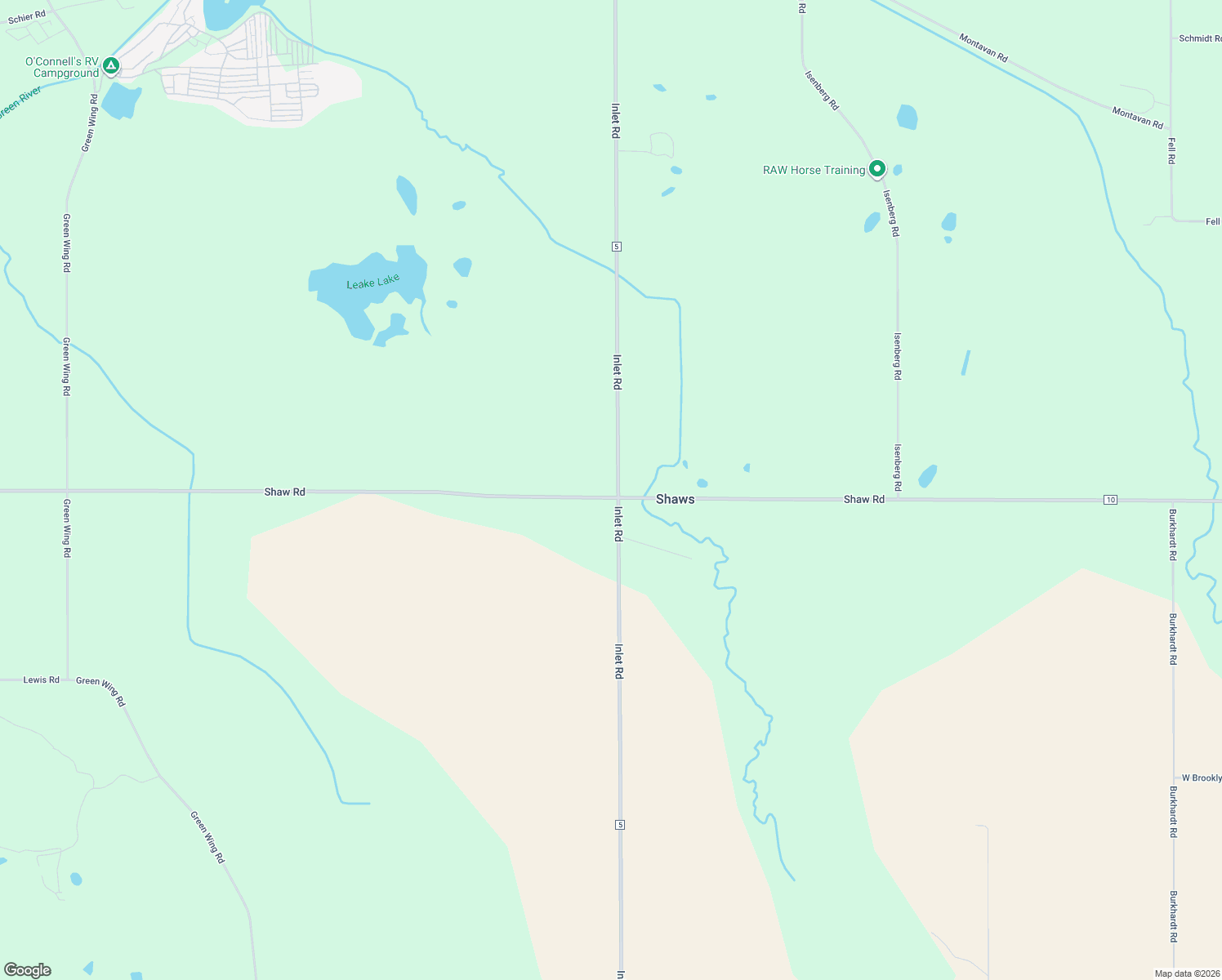 map of restaurants, bars, coffee shops, grocery stores, and more near 2048 Shaw Road in Amboy