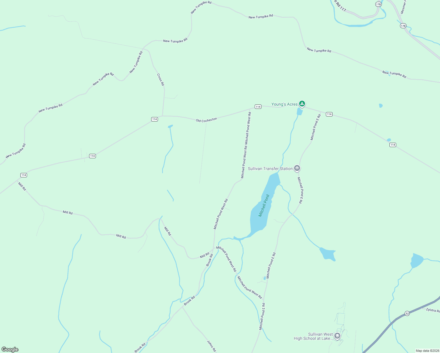 map of restaurants, bars, coffee shops, grocery stores, and more near 106 Mitchell Pond Road East in Cochecton