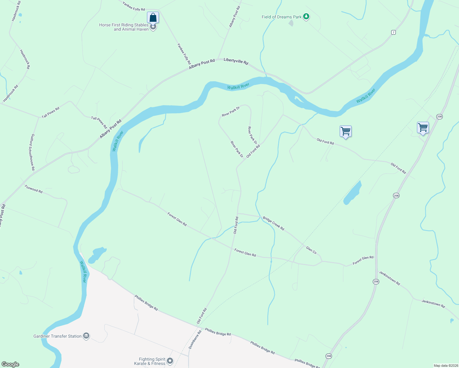 map of restaurants, bars, coffee shops, grocery stores, and more near 4 Emmy Ln in New Paltz