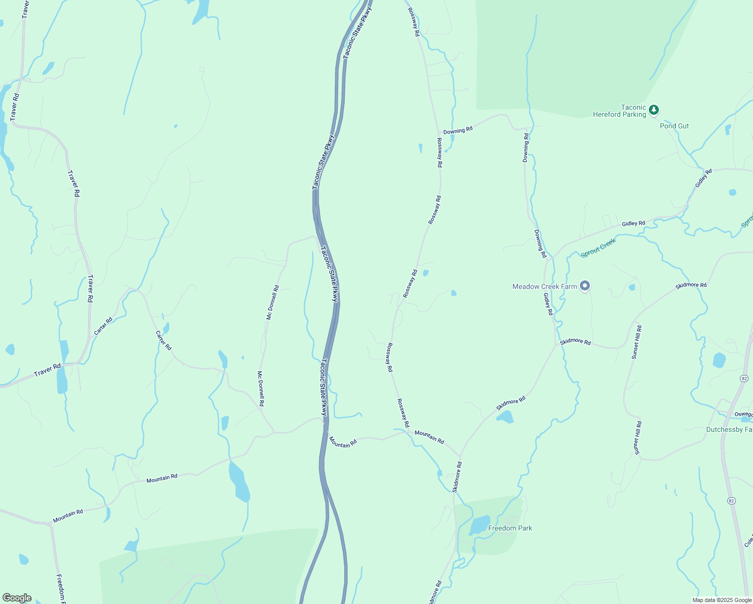 map of restaurants, bars, coffee shops, grocery stores, and more near 498 Rossway Road in Pleasant Valley