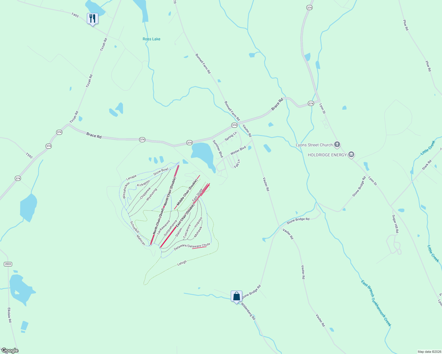 map of restaurants, bars, coffee shops, grocery stores, and more near Ralph Lomma Way in Union Dale