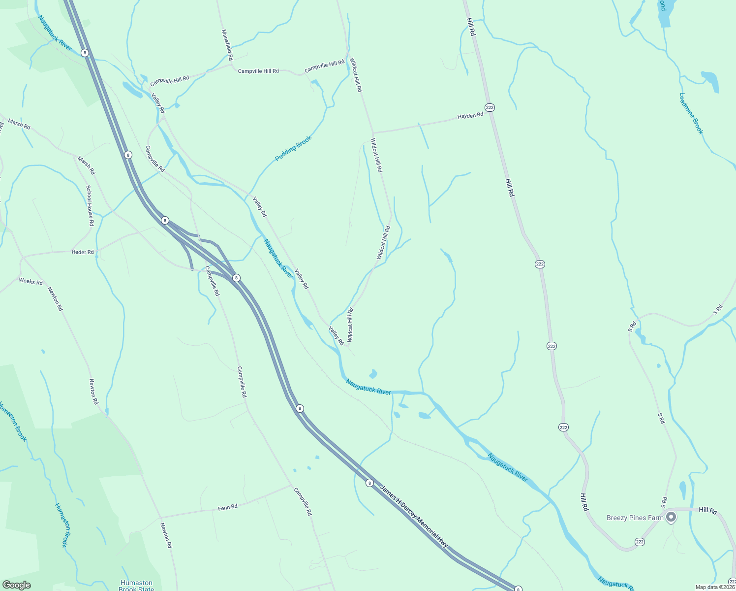 map of restaurants, bars, coffee shops, grocery stores, and more near 542 Wild Cat Hill Road in Harwinton