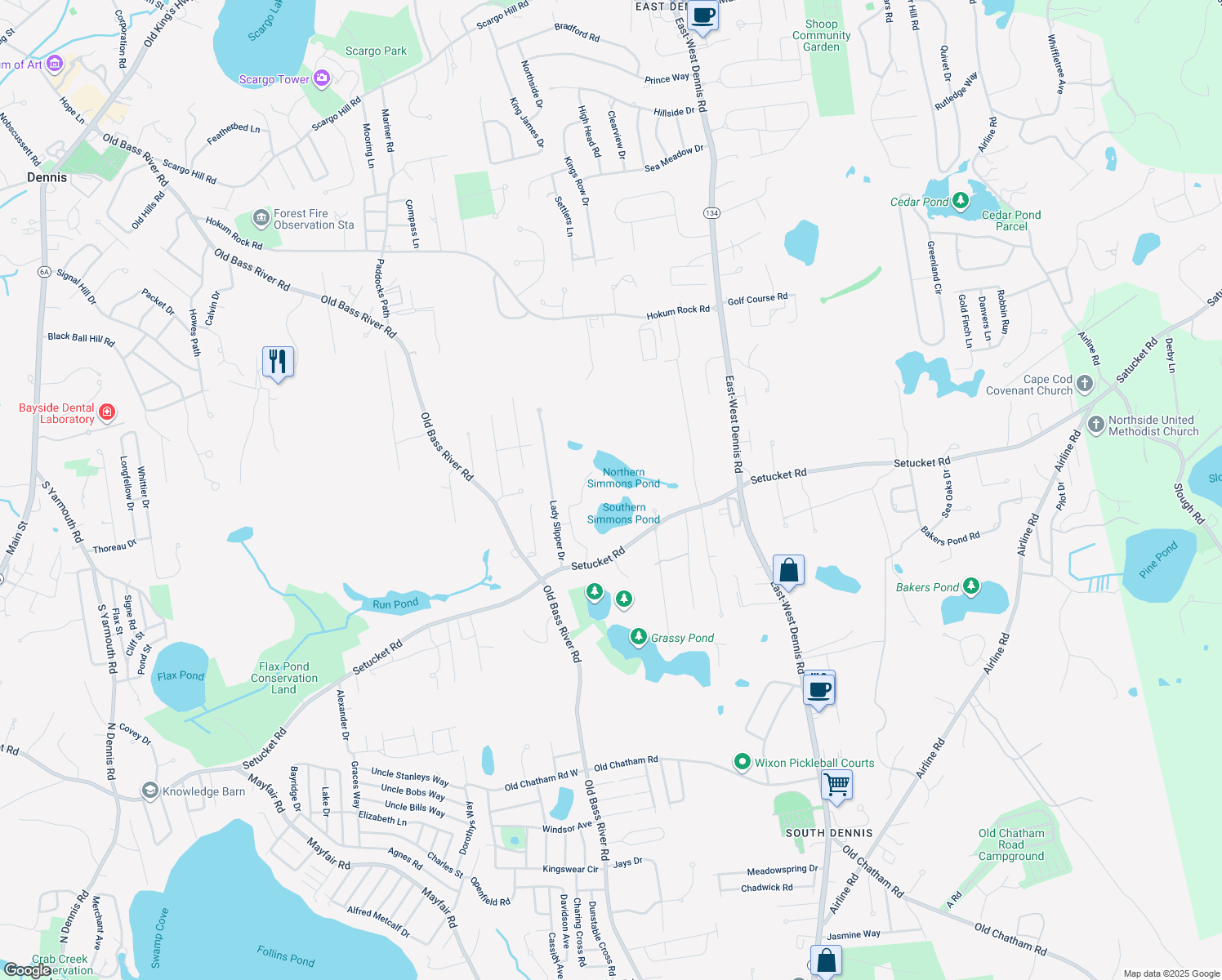 87 Simmons Pond Road West, Dennis MA Walk Score