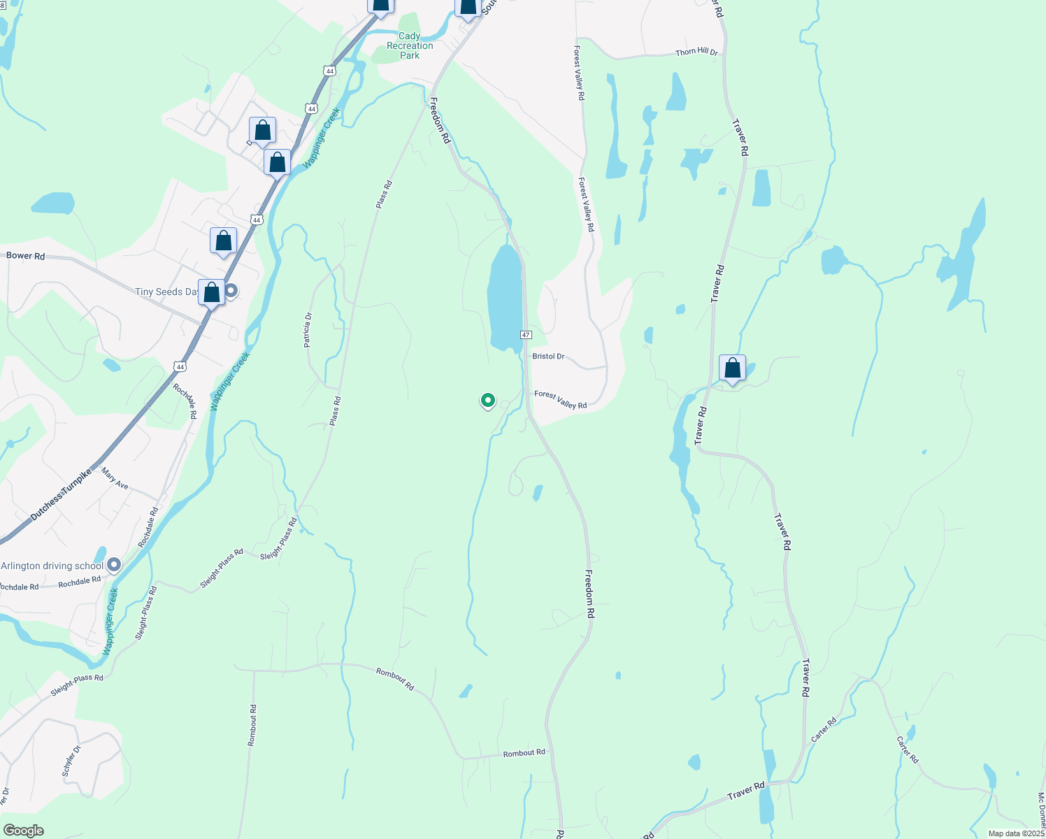 map of restaurants, bars, coffee shops, grocery stores, and more near 821 Freedom Rd in Pleasant Valley