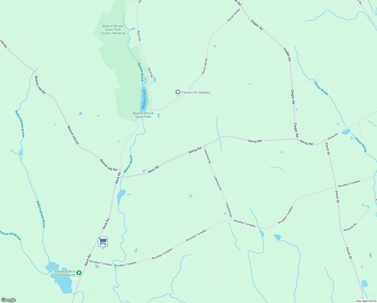 map of restaurants, bars, coffee shops, grocery stores, and more near 572 Kemp Road in Hampton