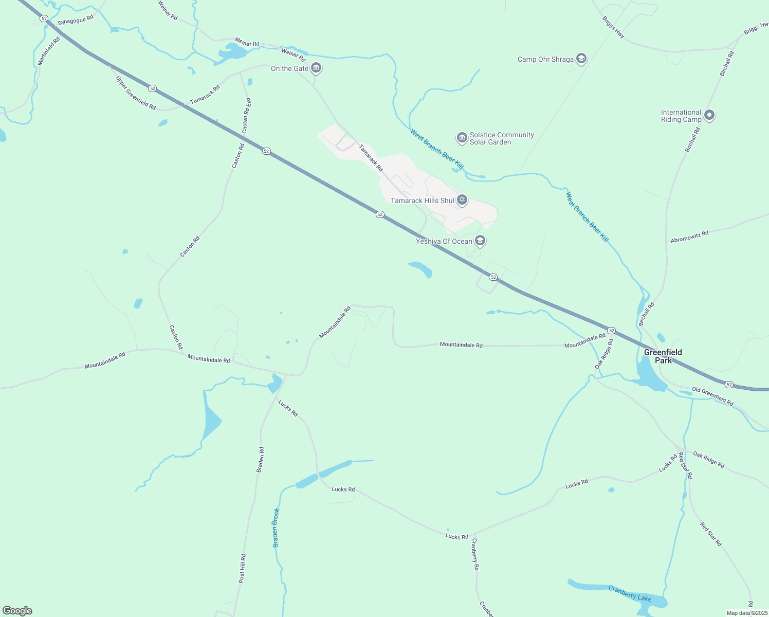 map of restaurants, bars, coffee shops, grocery stores, and more near 99 Mountaindale Road in Greenfield Park