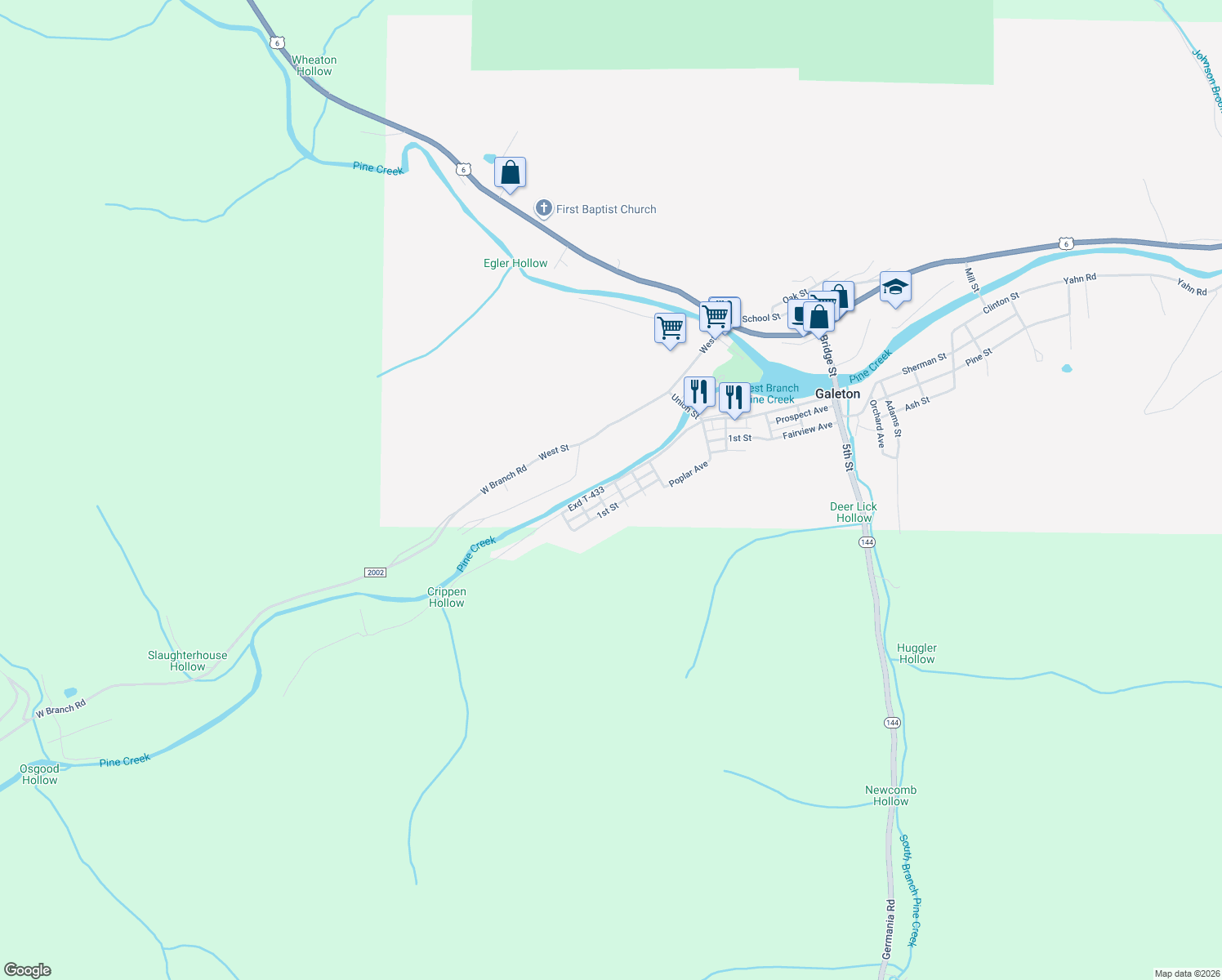 151 Germania Street, Galeton PA Walk Score