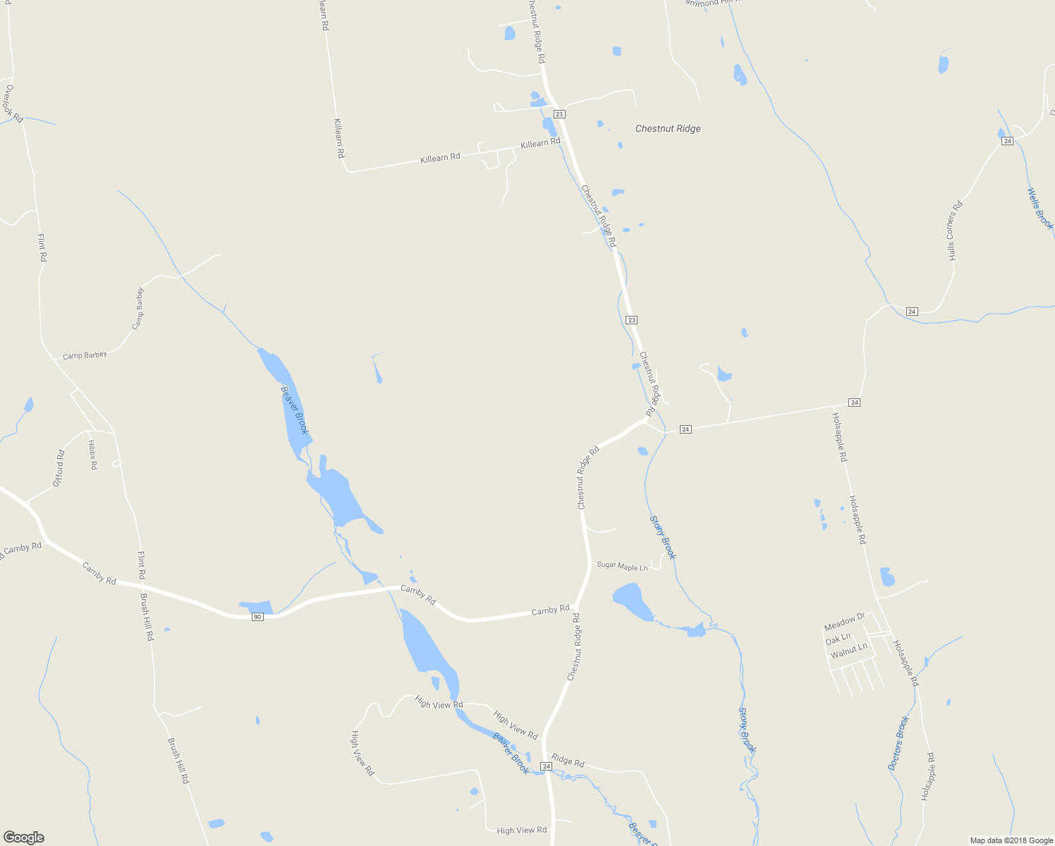 map of restaurants, bars, coffee shops, grocery stores, and more near 729-739 Chestnut Ridge Road in Millbrook