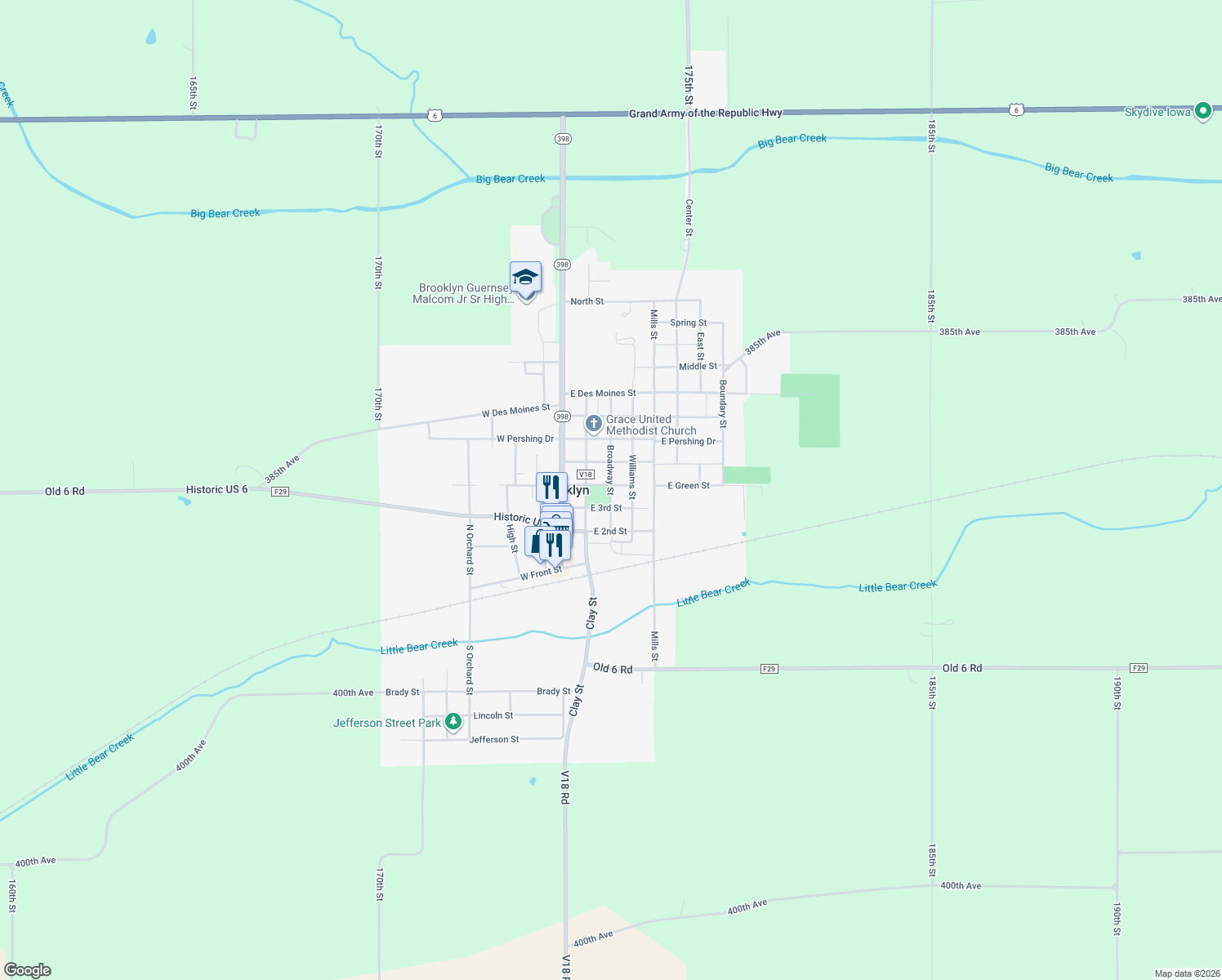 map of restaurants, bars, coffee shops, grocery stores, and more near 373 Broadway Street in Brooklyn