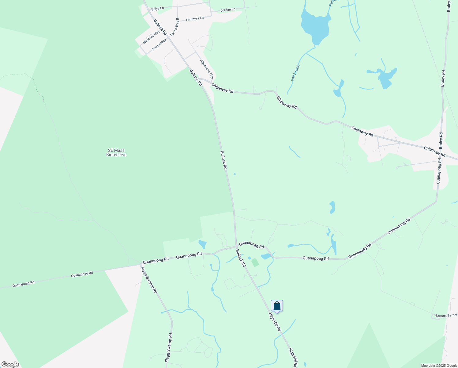 map of restaurants, bars, coffee shops, grocery stores, and more near 221 Bullock Road in Freetown