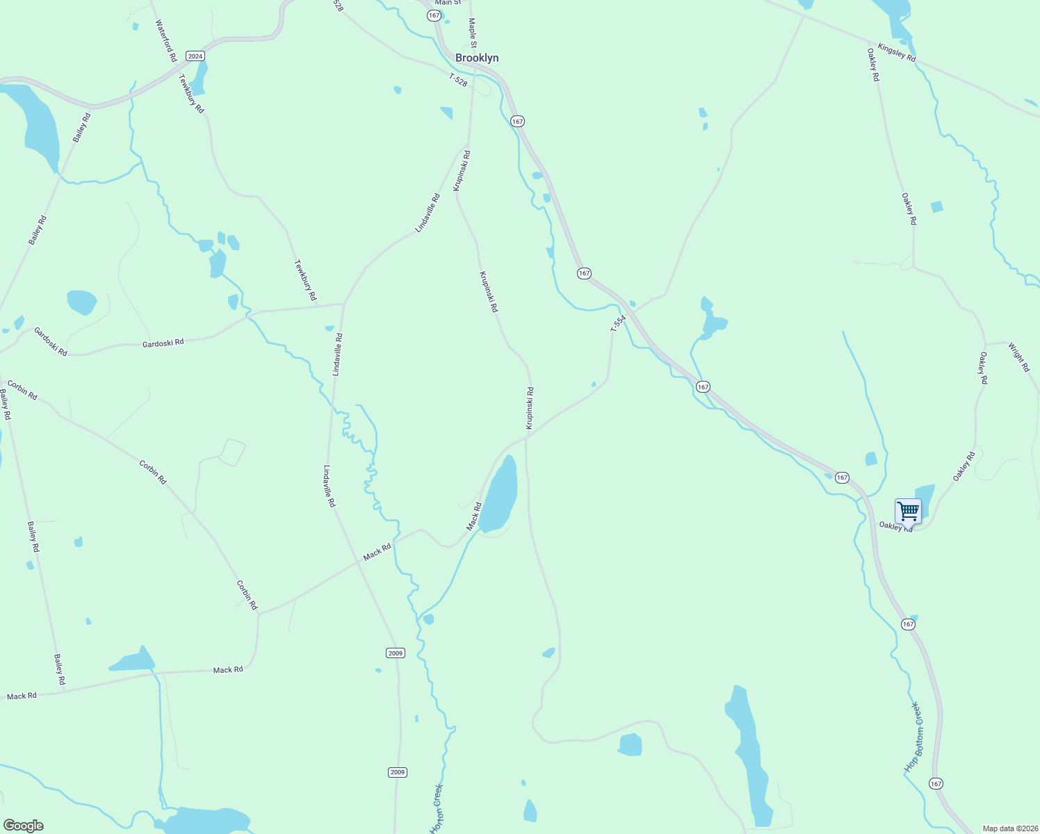 map of restaurants, bars, coffee shops, grocery stores, and more near 6038 T-544 in Kingsley