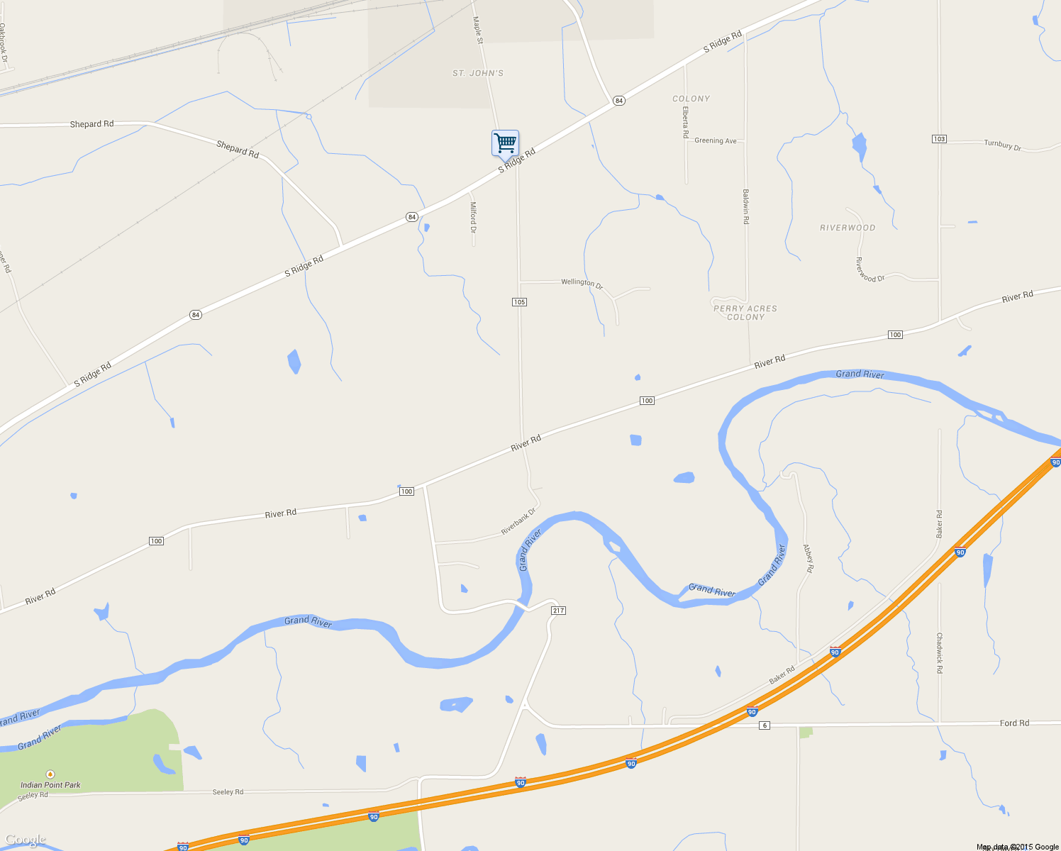 map of restaurants, bars, coffee shops, grocery stores, and more near 5017 Webb Rd in Perry