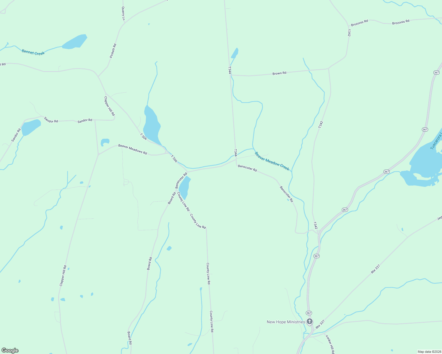 map of restaurants, bars, coffee shops, grocery stores, and more near 443 Case Road in Laceyville