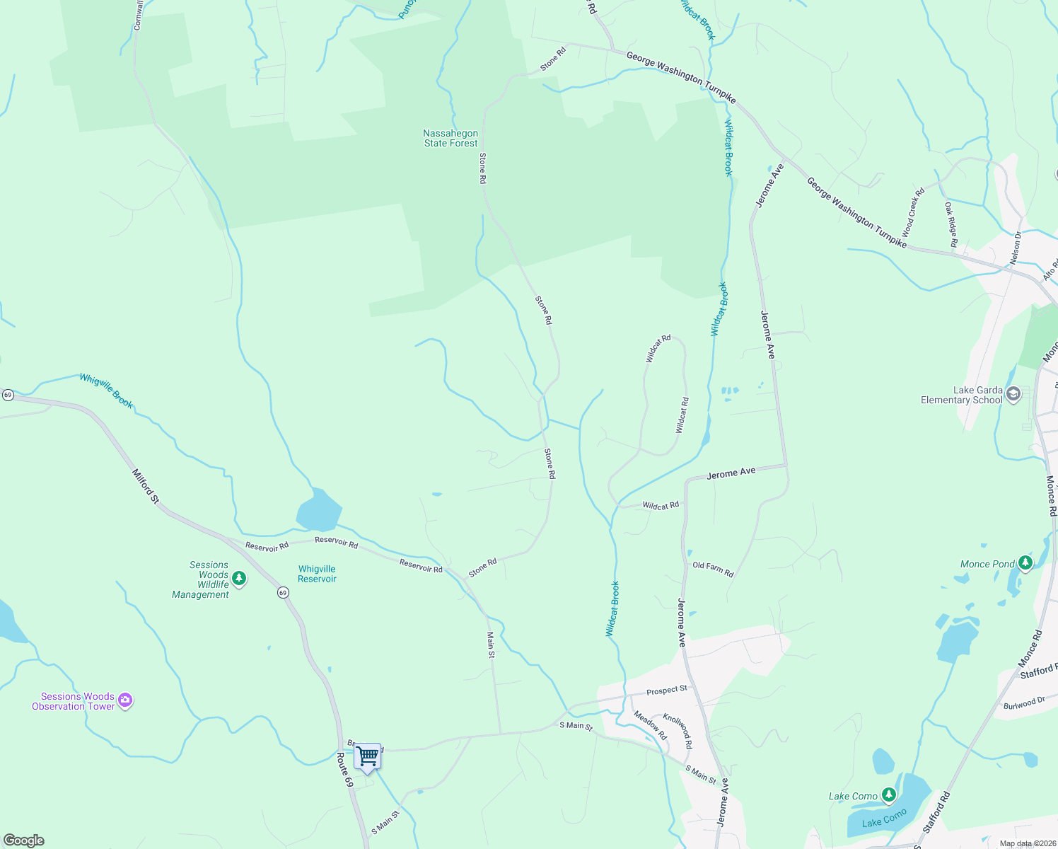 map of restaurants, bars, coffee shops, grocery stores, and more near 189 Stone Road in Burlington