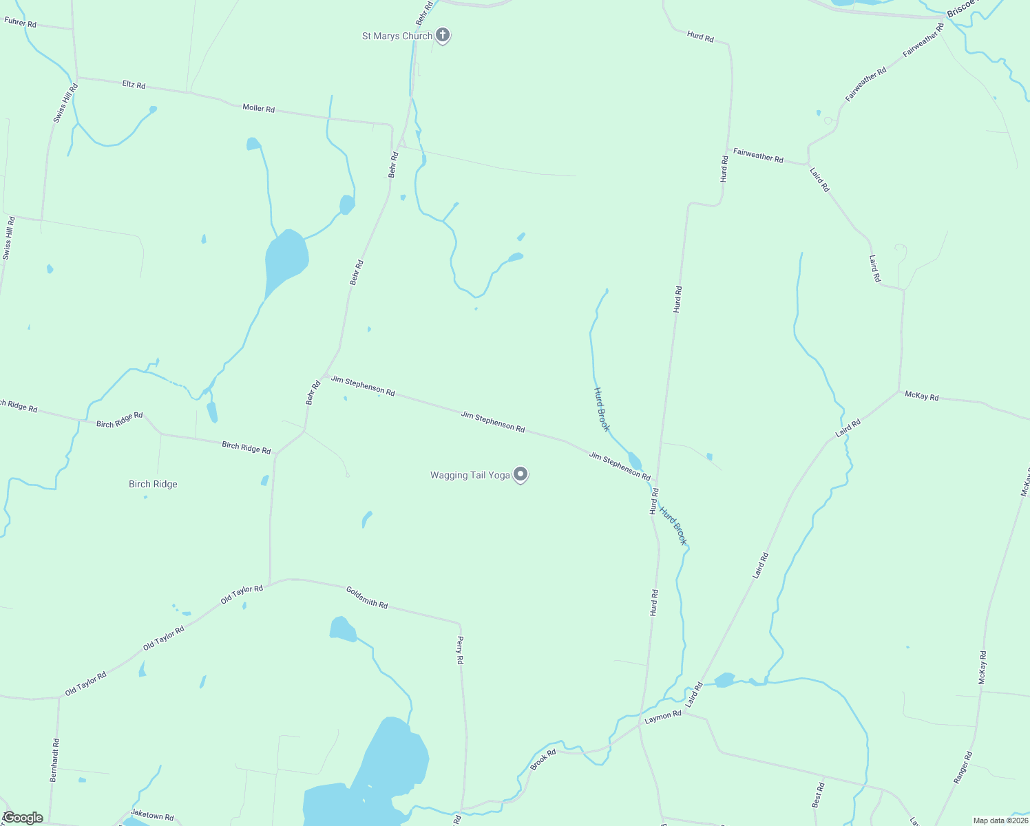 map of restaurants, bars, coffee shops, grocery stores, and more near 108 Jim Stephenson Rd in SWAN LAKE