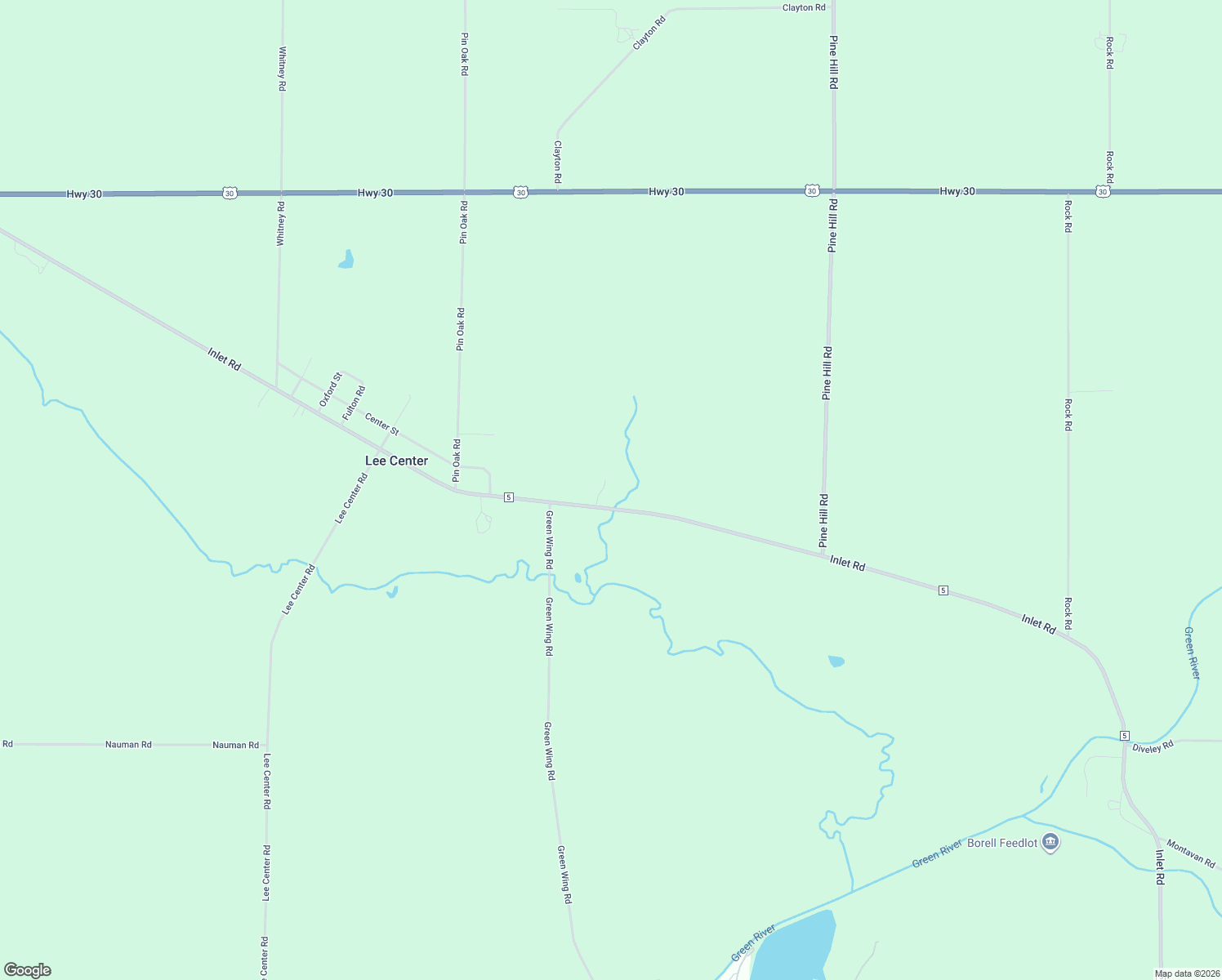 map of restaurants, bars, coffee shops, grocery stores, and more near 1110 Inlet Road in Amboy