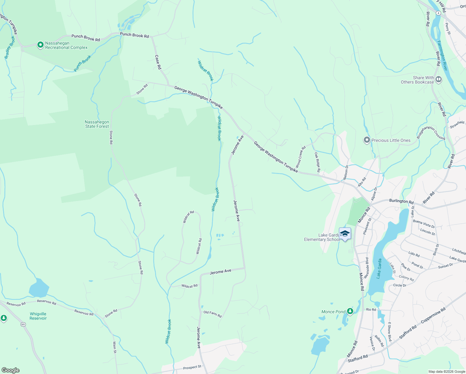 map of restaurants, bars, coffee shops, grocery stores, and more near 85 Jerome Avenue in Burlington