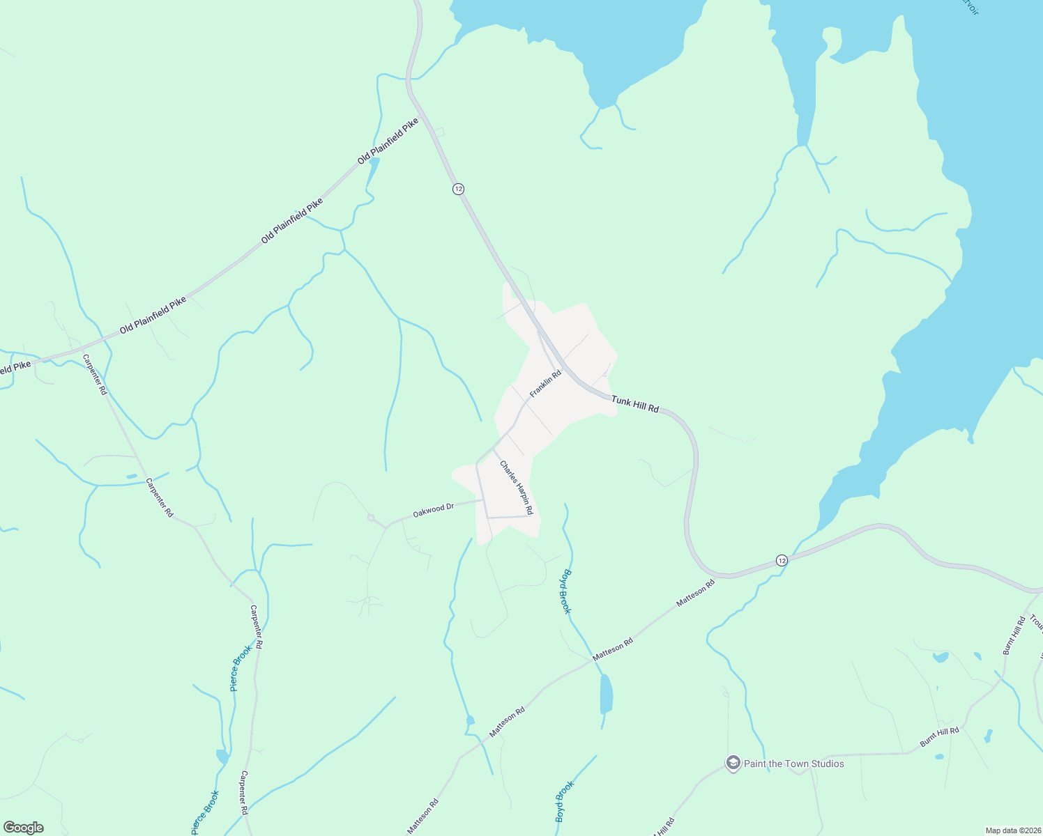 map of restaurants, bars, coffee shops, grocery stores, and more near 40 Franklin Rd in Foster