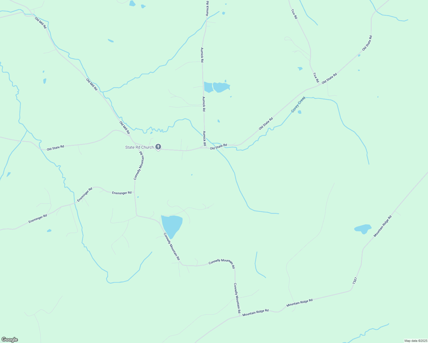 map of restaurants, bars, coffee shops, grocery stores, and more near 1698 Old State Road in Mainesburg