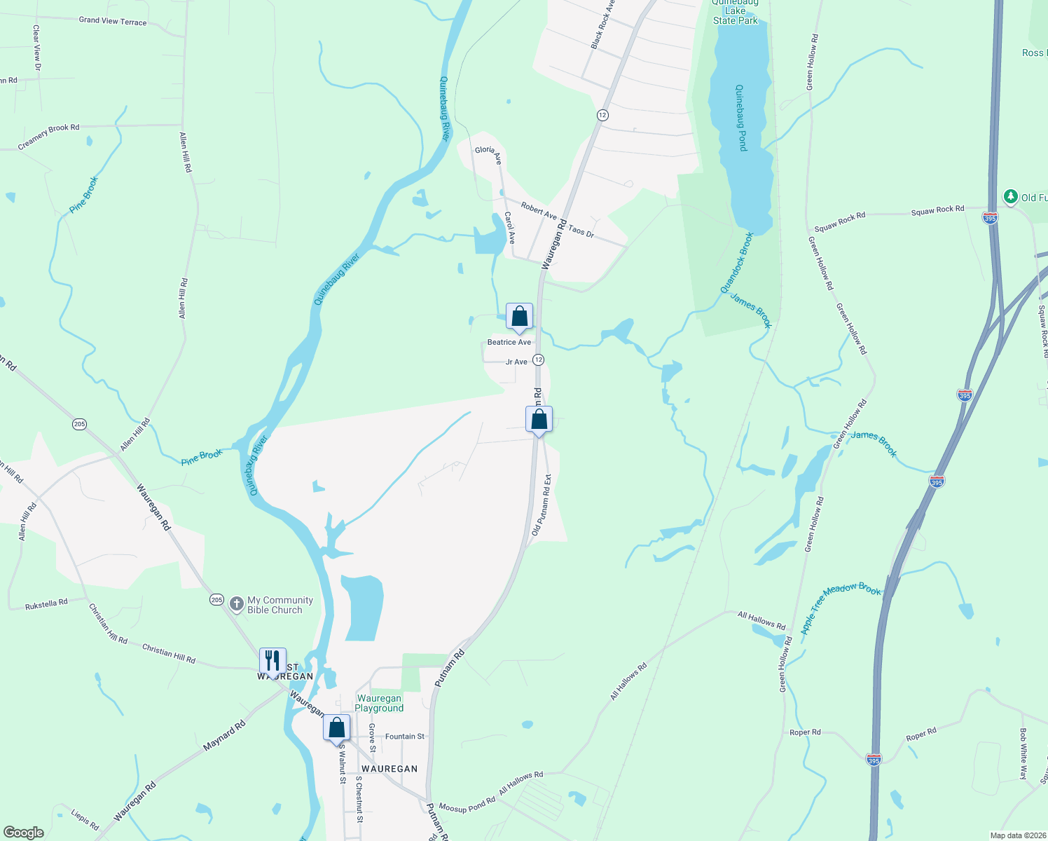 map of restaurants, bars, coffee shops, grocery stores, and more near 8 Arbor Ln in Plainfield