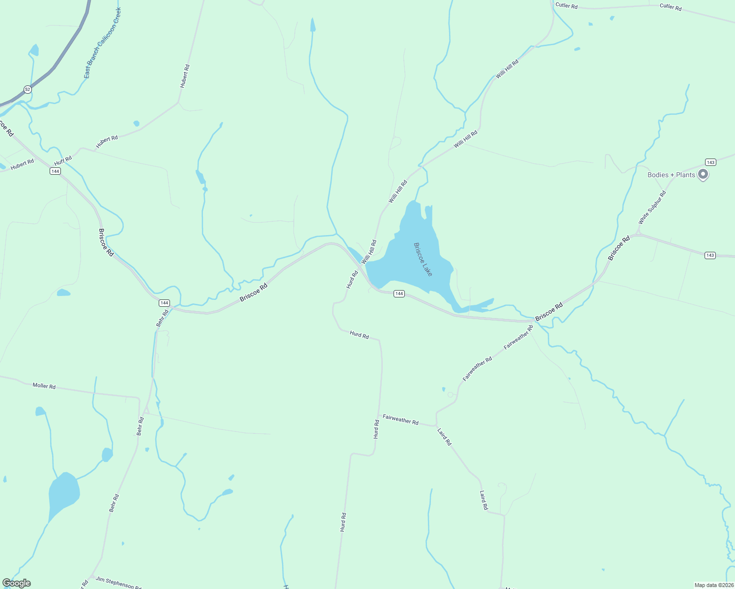 map of restaurants, bars, coffee shops, grocery stores, and more near 1074 Hurd Road in Swan Lake
