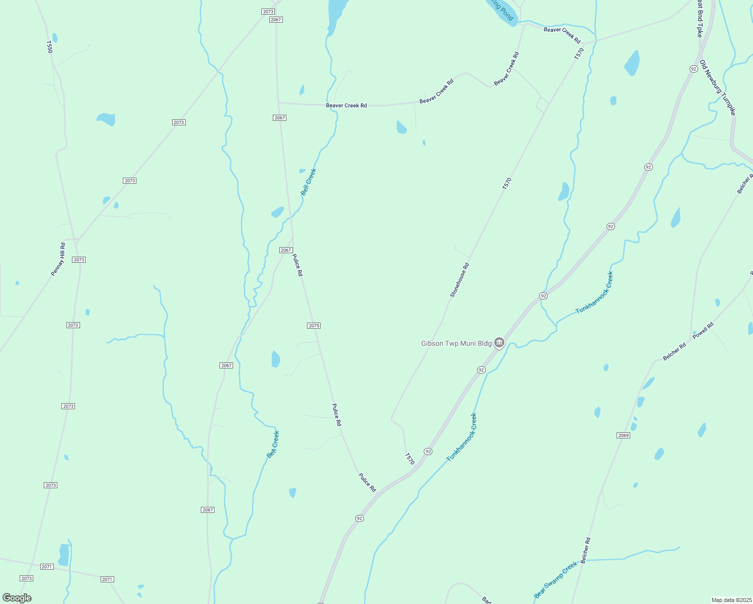 map of restaurants, bars, coffee shops, grocery stores, and more near in South Gibson