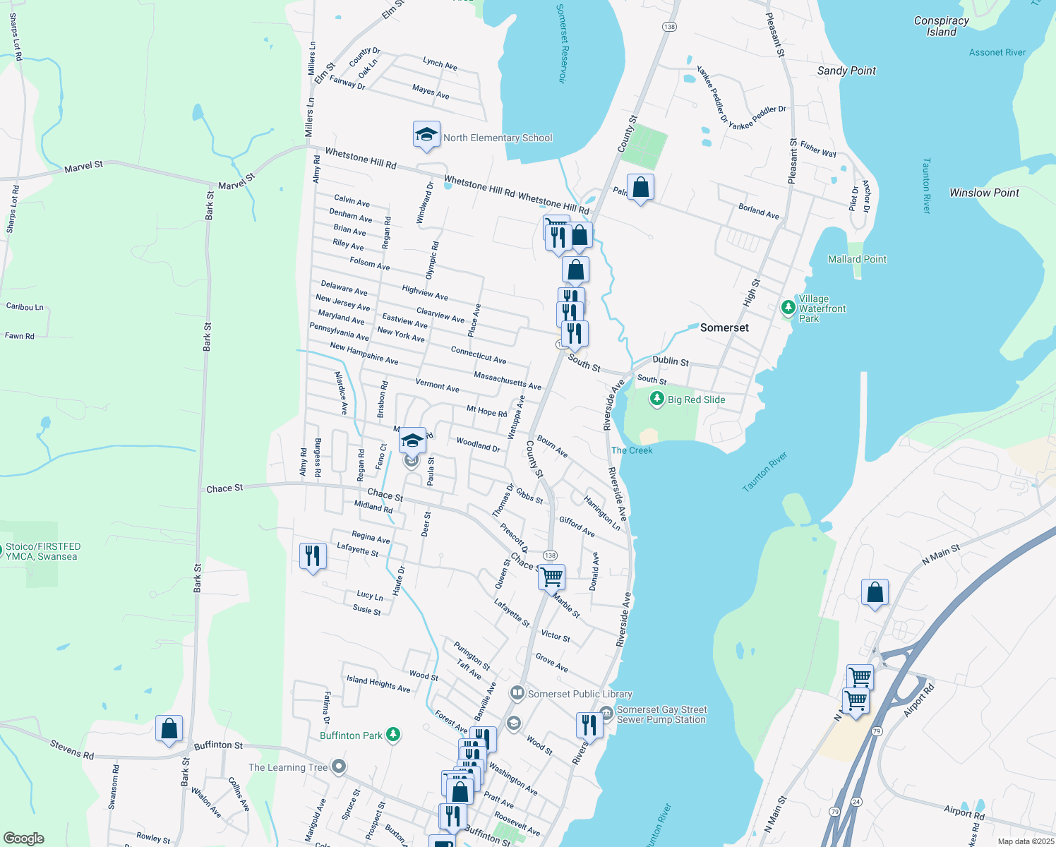 2403 County Street, Somerset MA Walk Score