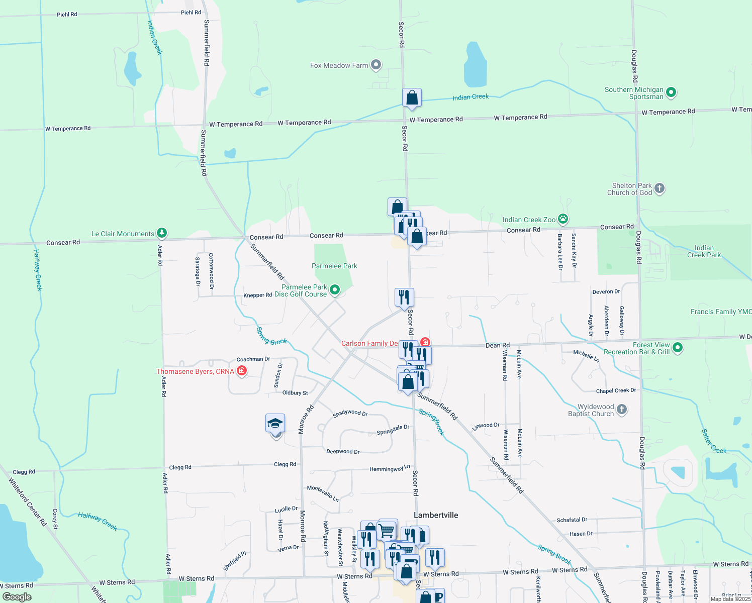8321 Lambert Street, Lambertville MI Walk Score