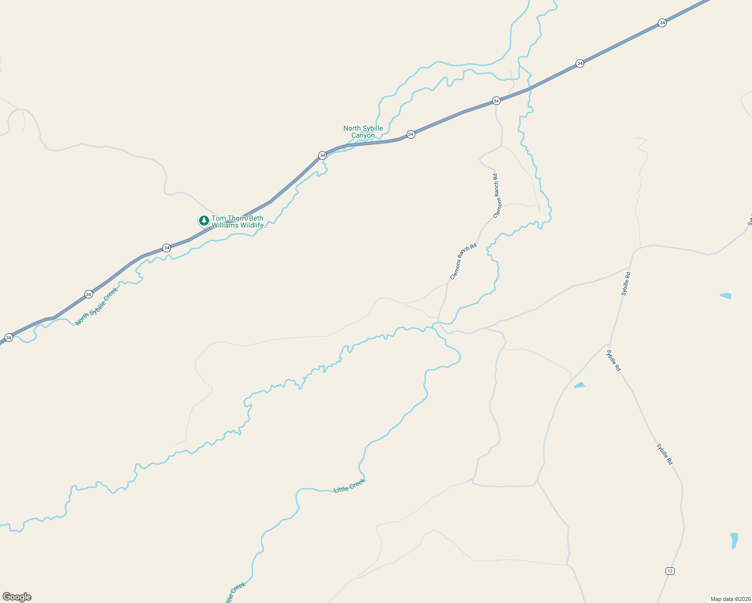 map of restaurants, bars, coffee shops, grocery stores, and more near Clemons Ranch Road in Wheatland