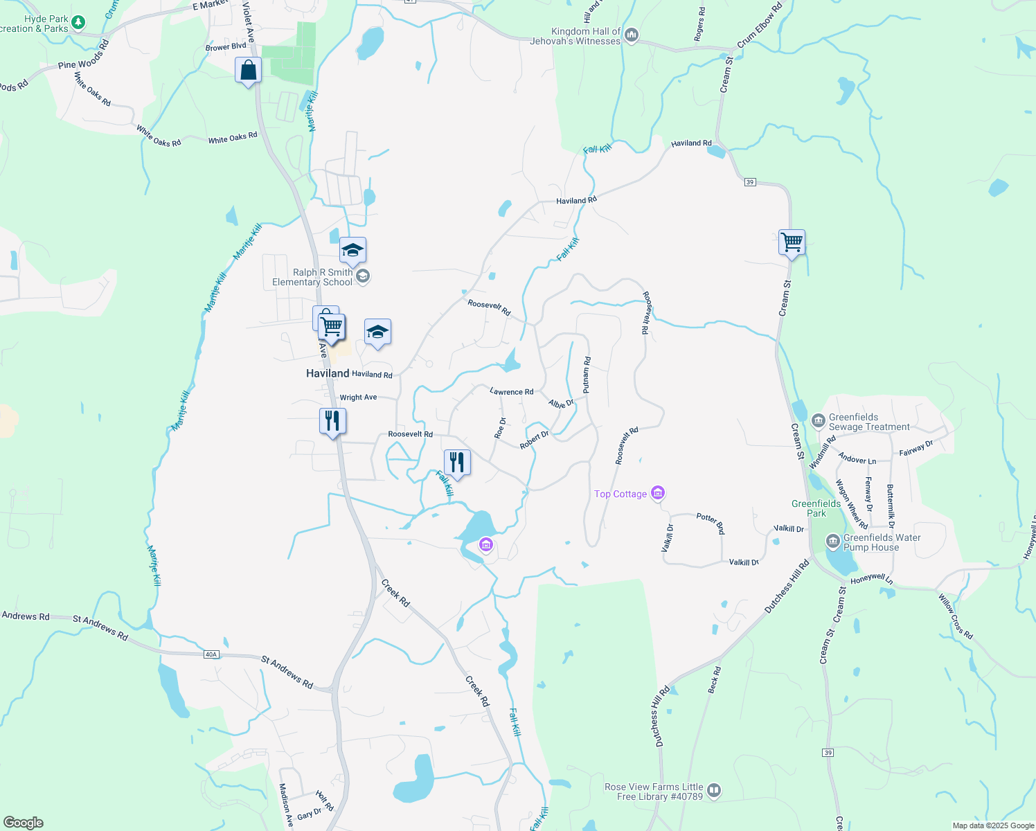 map of restaurants, bars, coffee shops, grocery stores, and more near 5 Clyde Ct in Hyde Park
