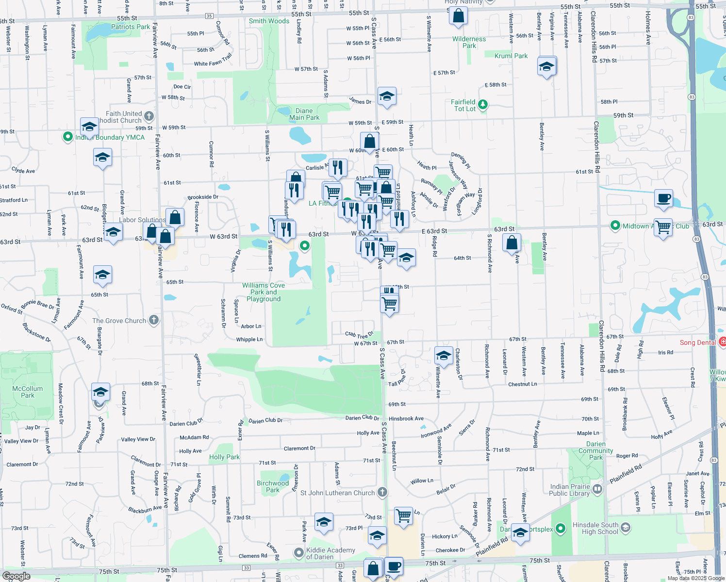 6 West 65th Street, Westmont IL Walk Score