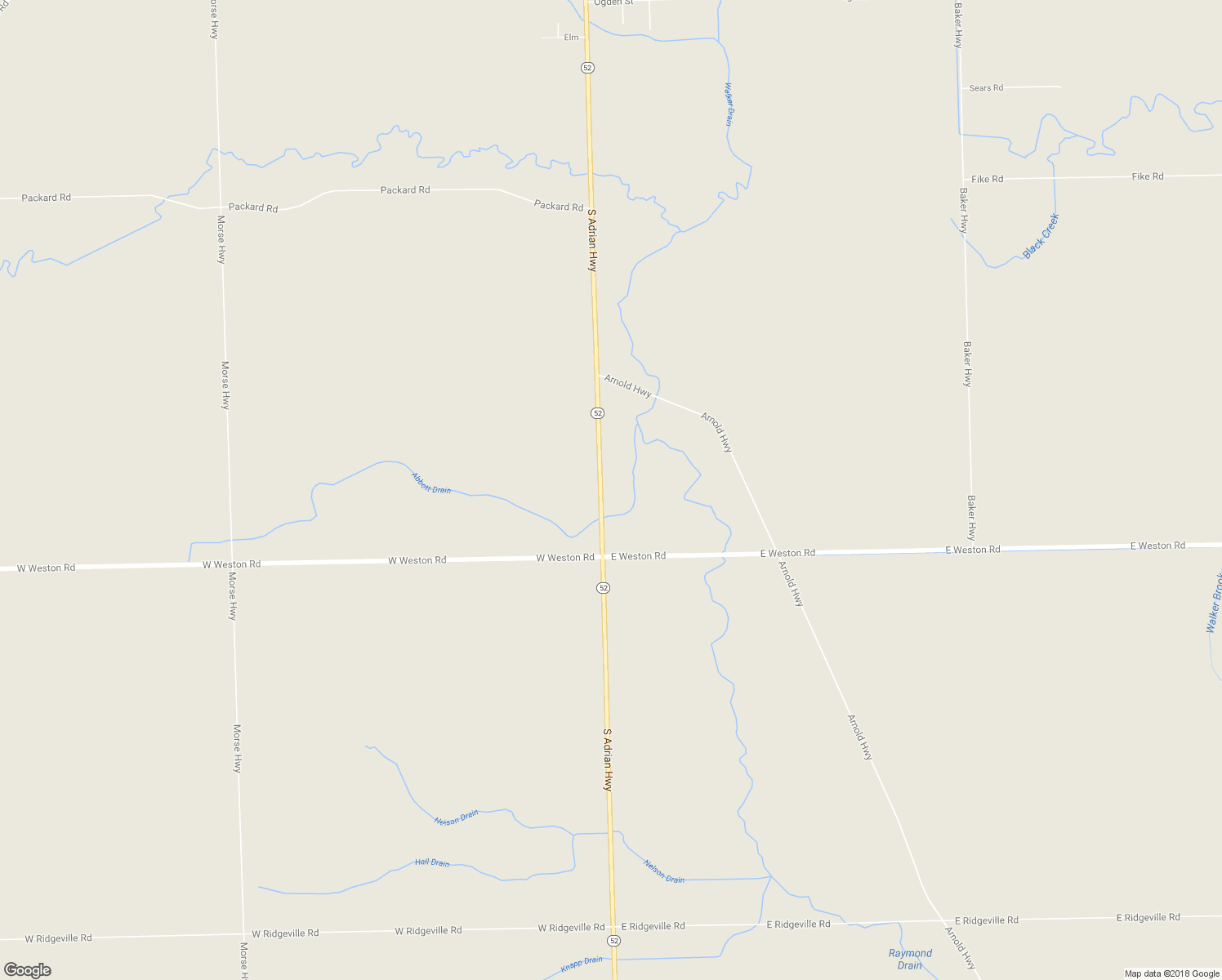 map of restaurants, bars, coffee shops, grocery stores, and more near 9857 South Adrian Highway in Jasper