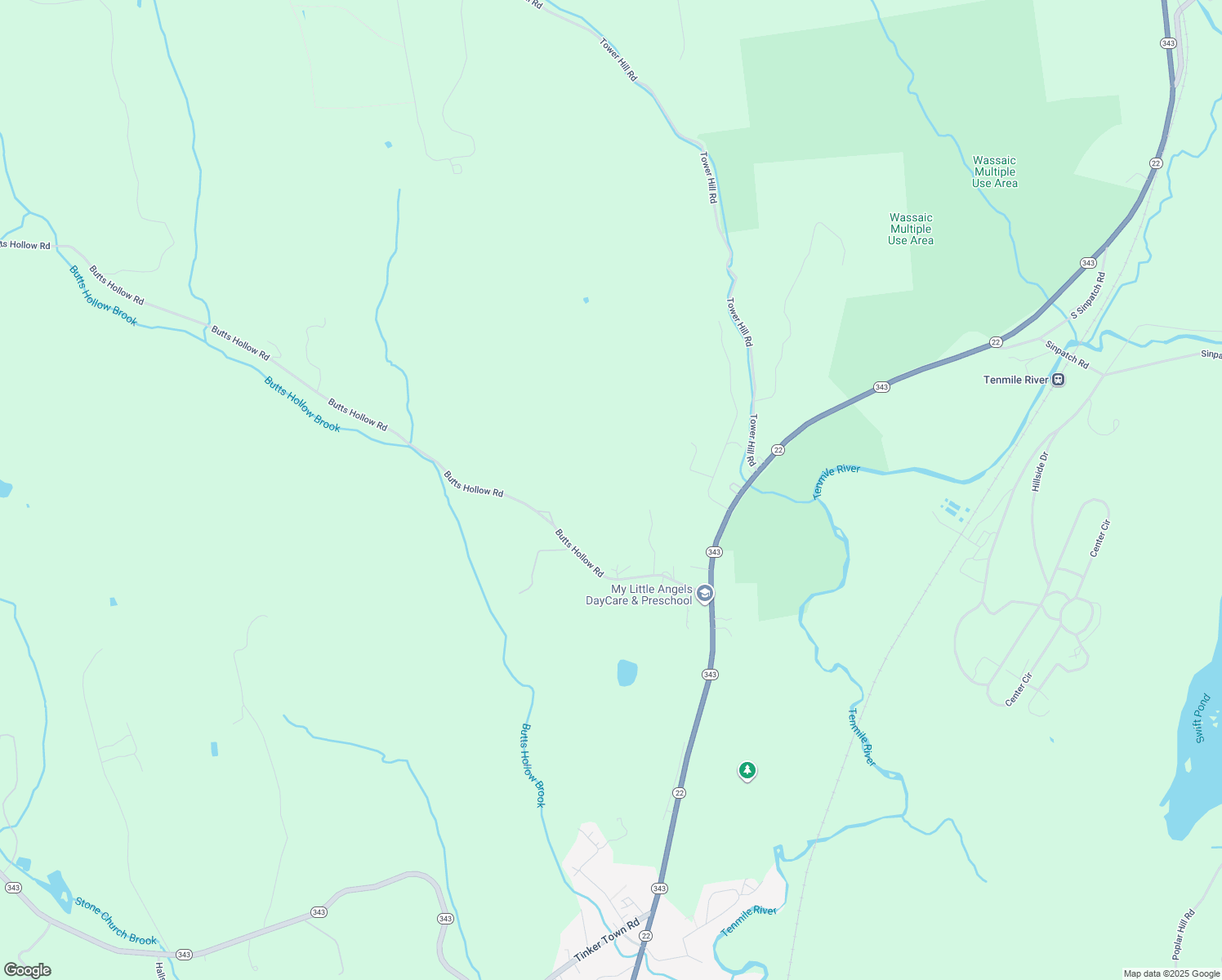 map of restaurants, bars, coffee shops, grocery stores, and more near 677 Butts Hollow Road in Dover Plains