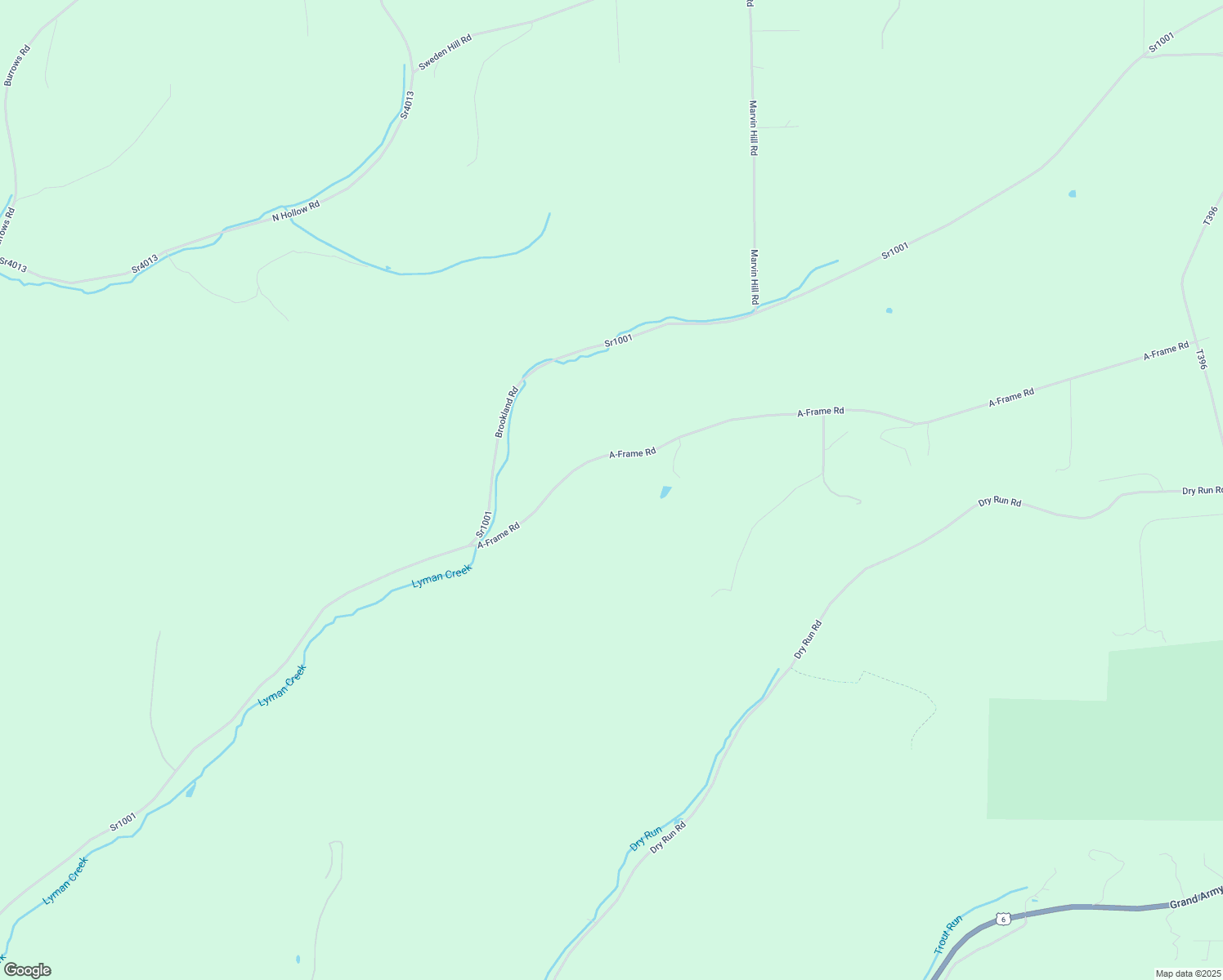 map of restaurants, bars, coffee shops, grocery stores, and more near 271 A-Frame Road in Coudersport