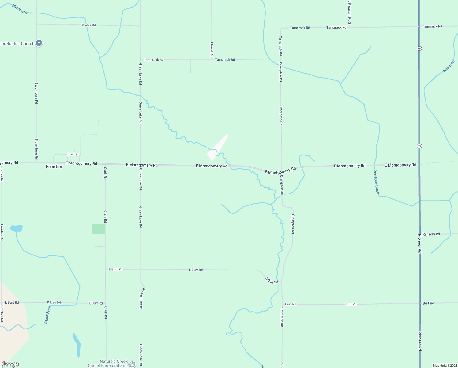 map of restaurants, bars, coffee shops, grocery stores, and more near 3651 East Montgomery Road in Hillsdale