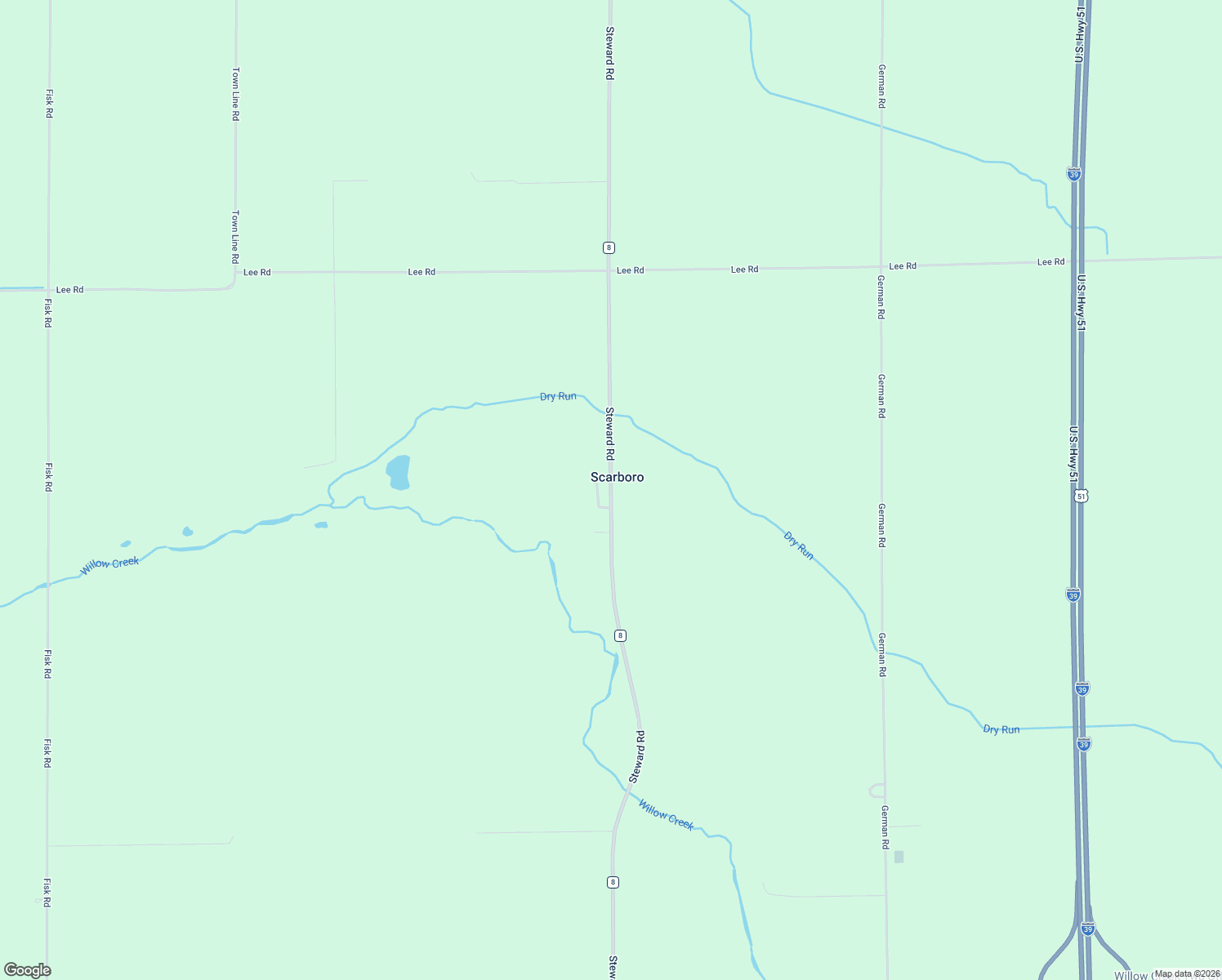 map of restaurants, bars, coffee shops, grocery stores, and more near 1343 Steward Road in Steward