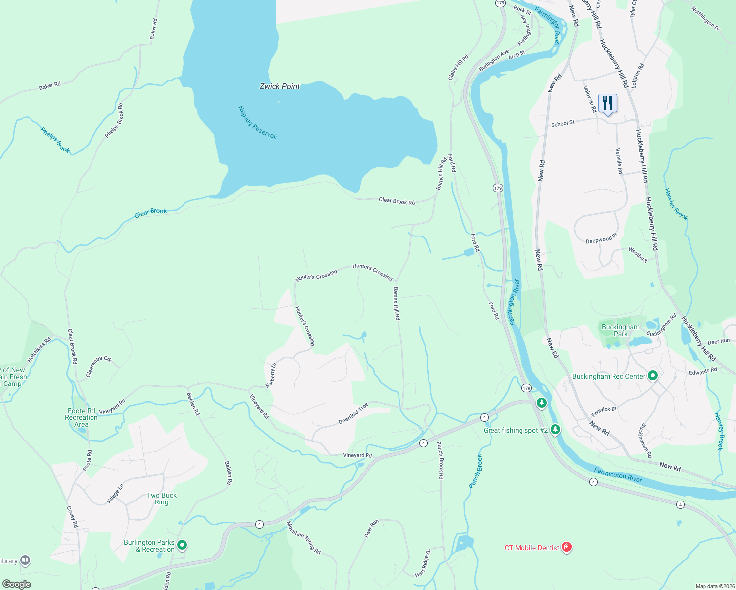 map of restaurants, bars, coffee shops, grocery stores, and more near 6 Withe Pass in Burlington