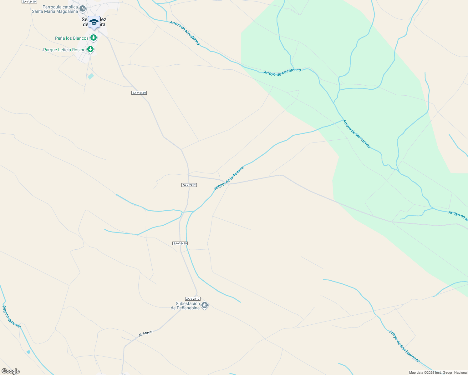 map of restaurants, bars, coffee shops, grocery stores, and more near in Ferreruela